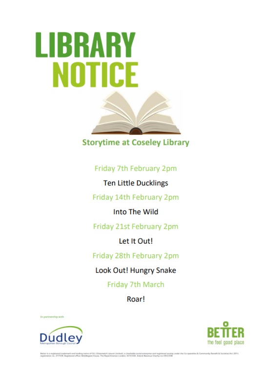 Coseley Library - National Storytelling Week Storytime